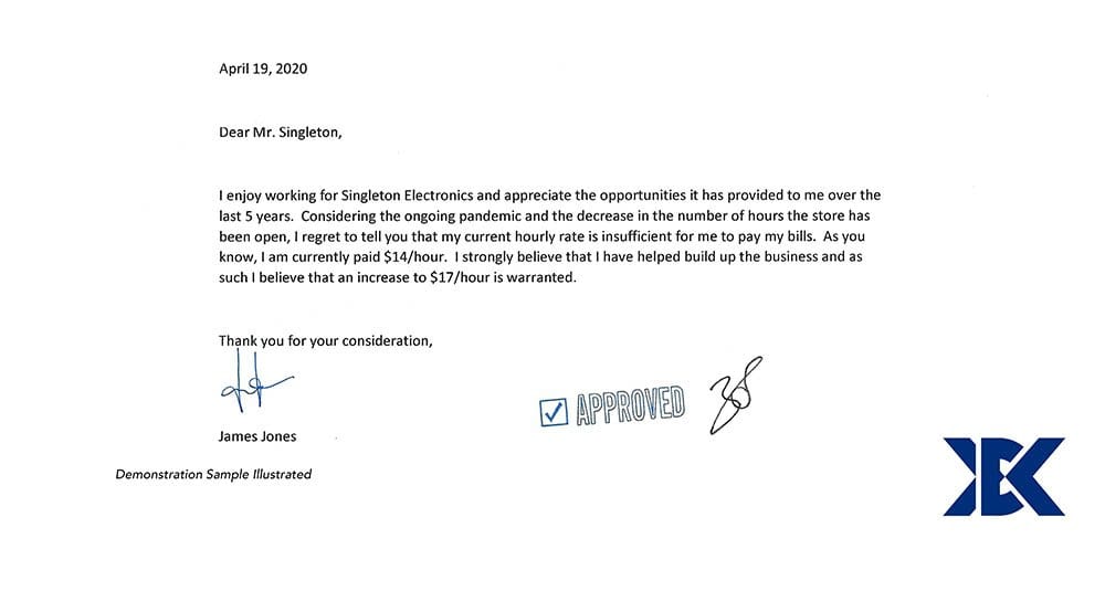 Demonstration Letter Demonstration Letter